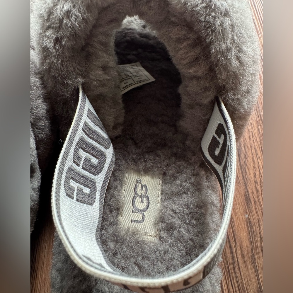 UGG Fluff Yeah Slide Charcoal Gray Size 8 - Picture 5 of 5